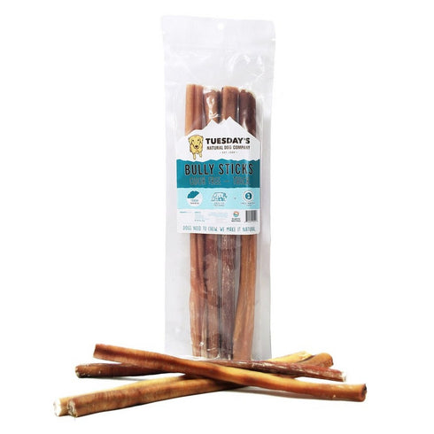 Natural Dog Company 12" Odor Free Thick Bully Sticks 8oz - Poudre Pet & Feed Supply